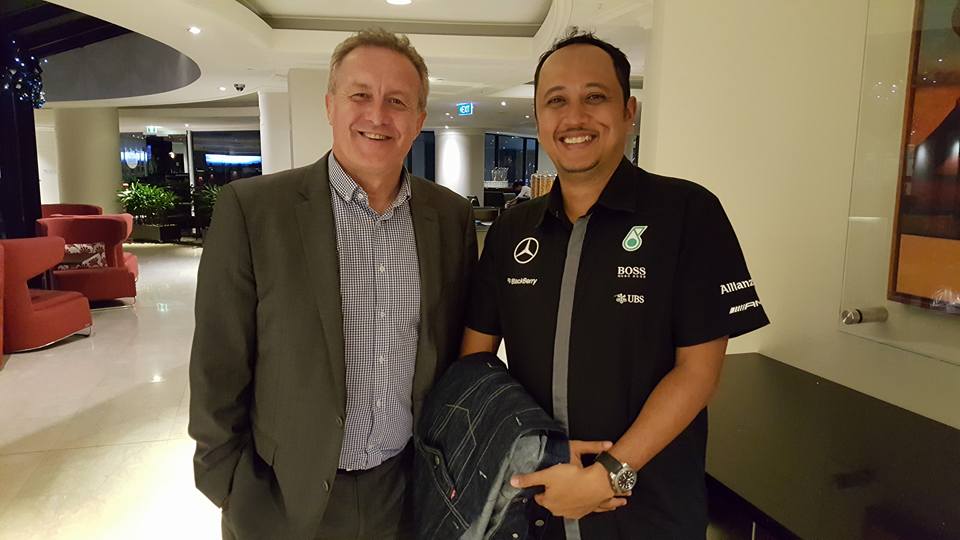 8 Dec 2015, Sydney Australia.
 With Mark McKenzie, CEO of Australasian Convenien