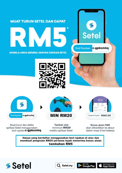 Please support Malaysian Red Crescent Society (MRCS) by downloading Setel app, t